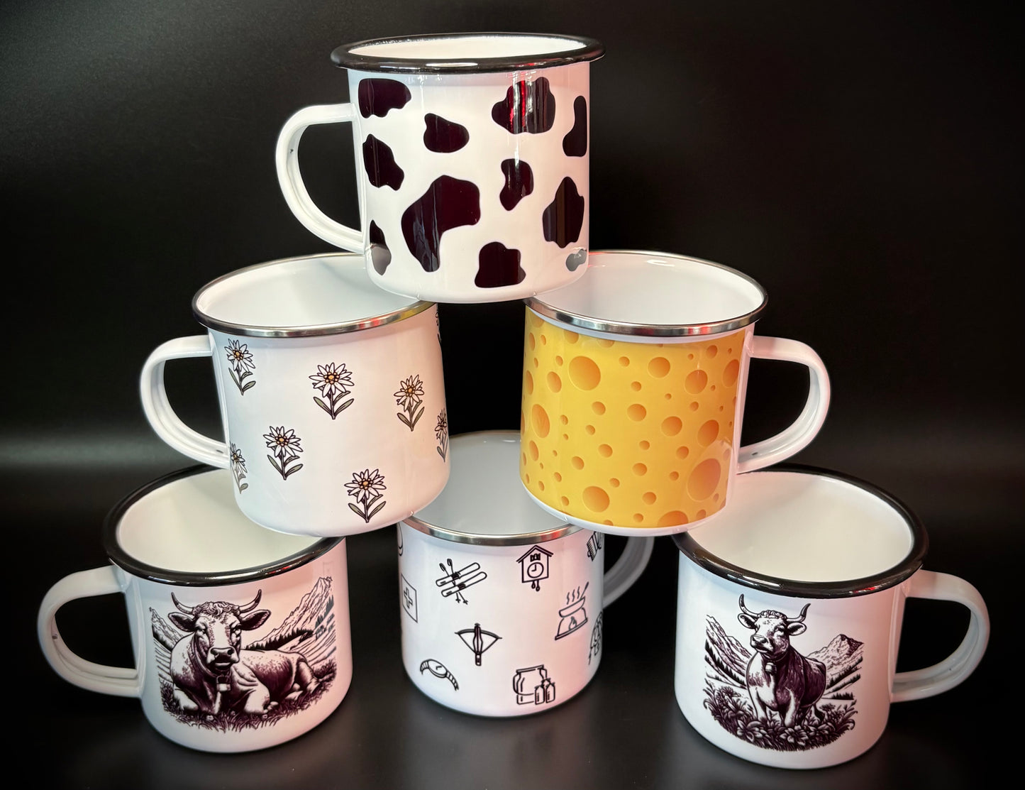 Tasses en métal