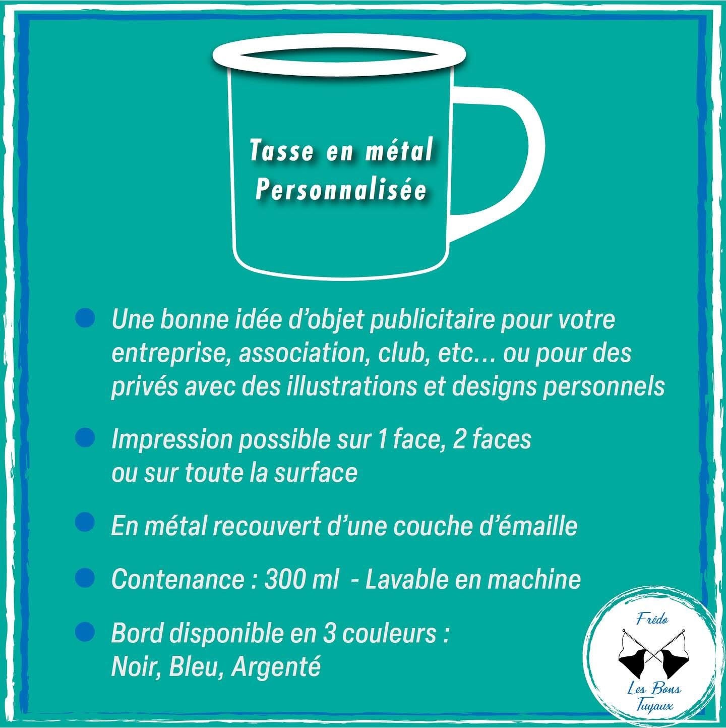Tasses en métal